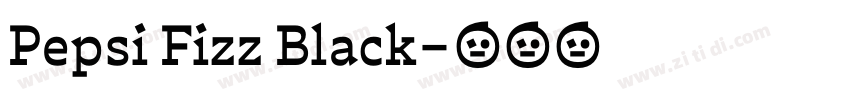 Pepsi Fizz Black字体转换